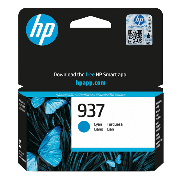  Hp originale - Cartuccia 937 - Ciano - 4S6W2NE 