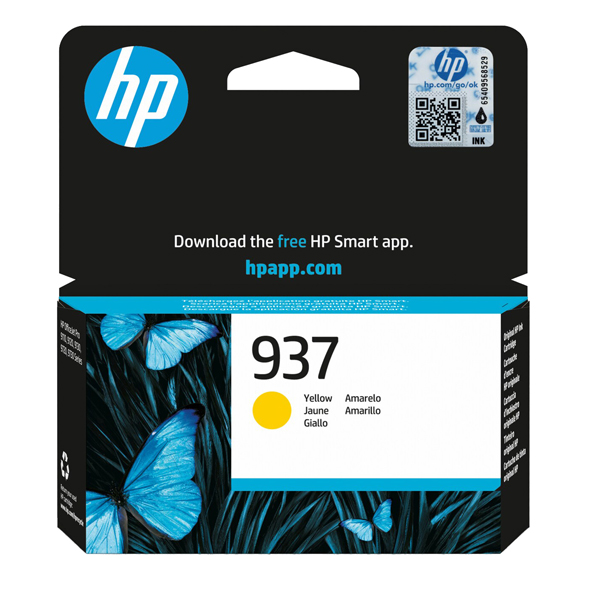 Hp originale - Cartuccia 937 - Giallo - 4S6W4NE 