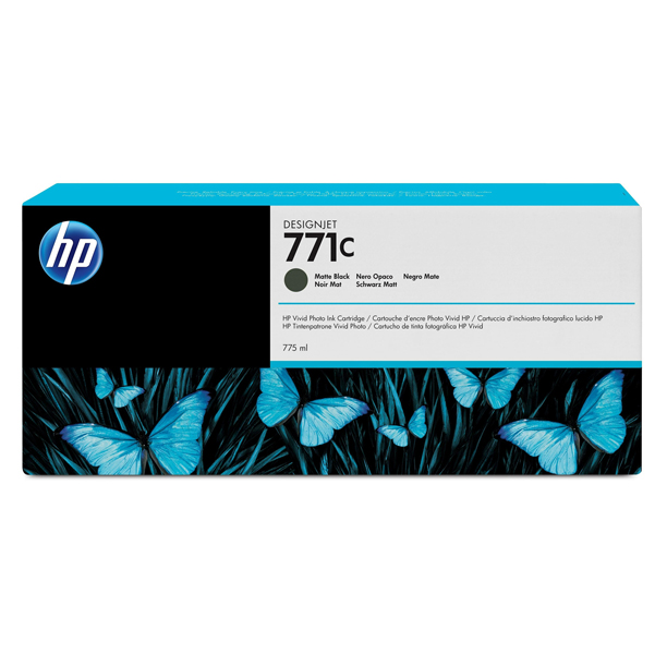  Hp - Cartuccia ink originale - 771C - Nero opaco - B6Y07A - 775 ml 