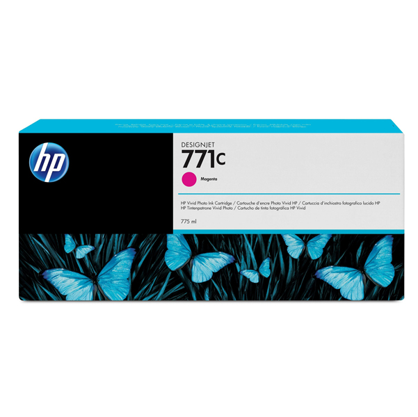 Hp - Cartuccia Ink originale - 771C - Magenta - B6Y09A - 775 ml 