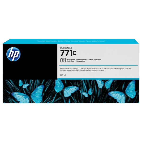  Hp - Cartuccia Ink originale - 771C - Nero fotografico - B6Y13A - 775 ml 