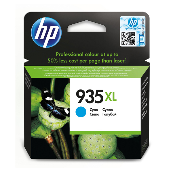  Hp - Cartuccia ink originale - 935XL - Ciano - C2P24AE - 825 pag 