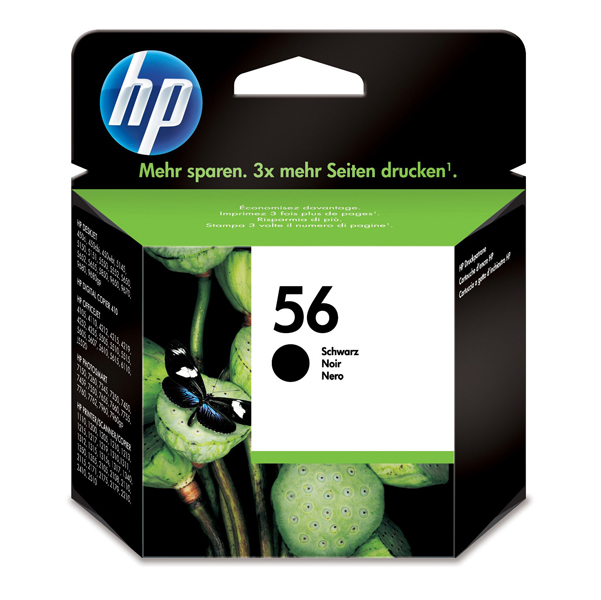  Hp - Cartuccia ink originale - 56 - Nero - C6656AE - 520 pag 