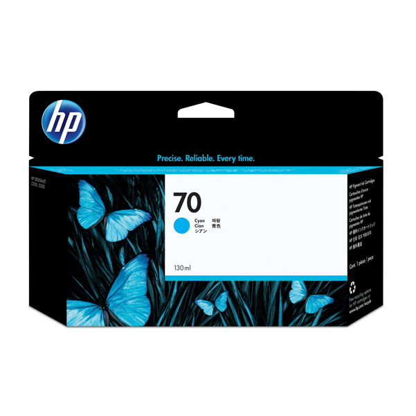  Hp - Cartuccia ink originale - 70 - Ciano - C9452A - 130ml 