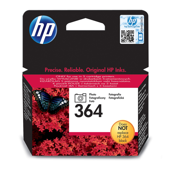  Hp - Cartuccia ink originale - 364 - Nero fotografico - CB317EE - 130 pag 