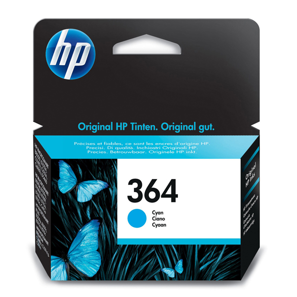  Hp - Cartuccia ink originale - 364 - Ciano - CB318EE - 300 pag 