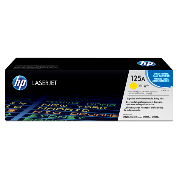  Hp - Toner originale - 125A - Giallo - CB542A - 1.400 pag 