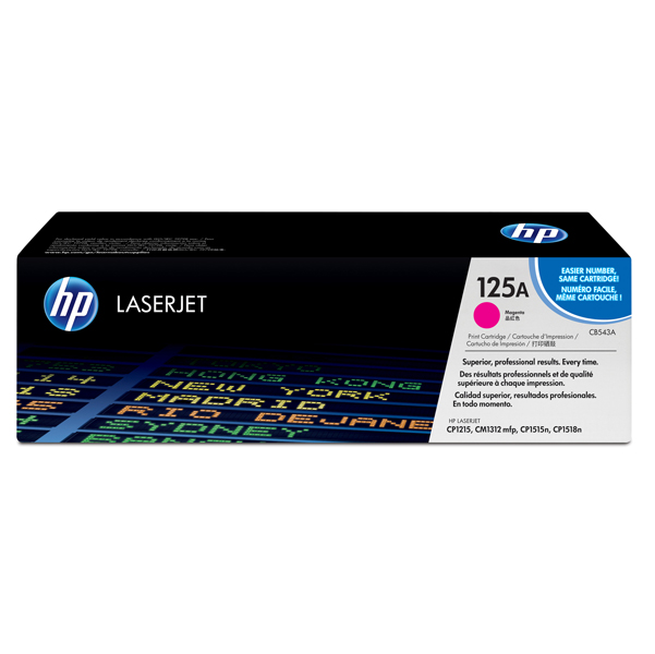  Hp - Toner originale - 125A - Magenta - CB543A - 1.400 pag 