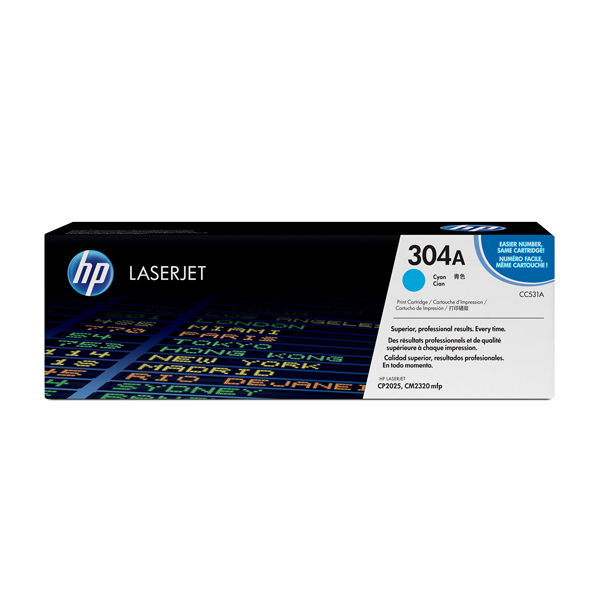  Hp - Toner originale - 304A - Ciano - CC531A - 2.800 pag 