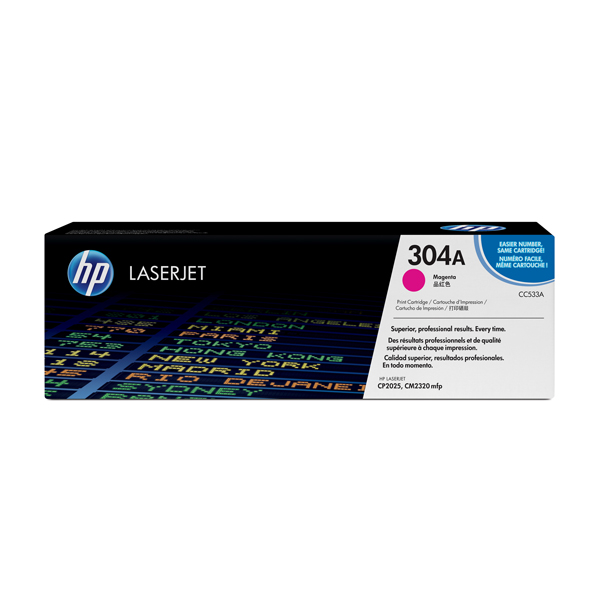  Hp - Toner originale - 304A - Magenta - CC533A - 2.800 pag 