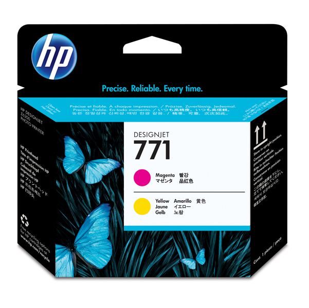  Hp - Testina di stampa originale - 771 - Magenta / Giallo - CE018A - 775 pag 
