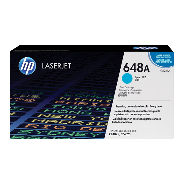  Hp - Toner originale - 648A - Ciano - CE261A - 11.000 pag 