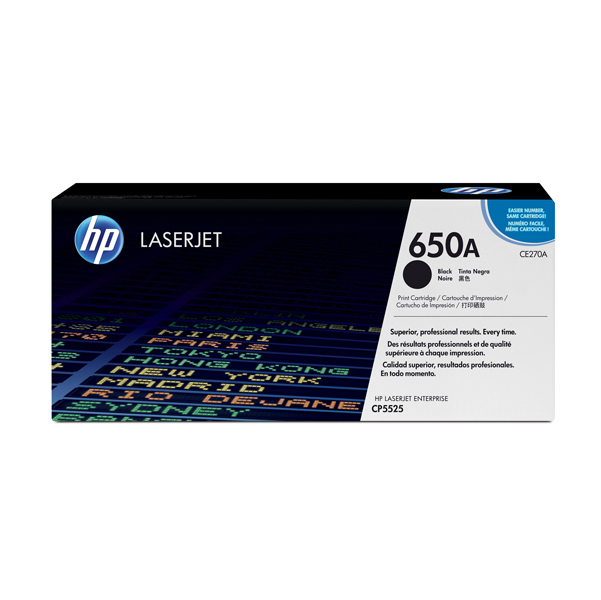 Hp - Toner originale - 650A - Nero - CE270A - 13.500 pag 