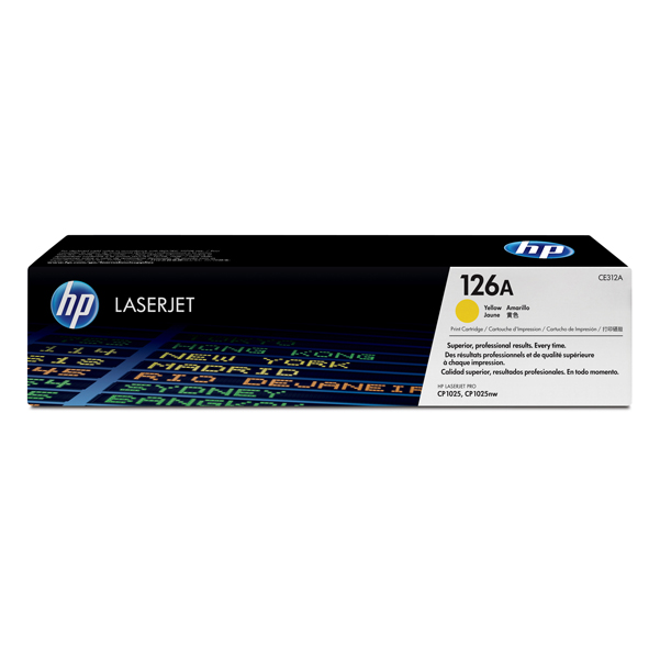  Hp - Toner originale - 126A - Giallo - CE312A - 1.000 pag 