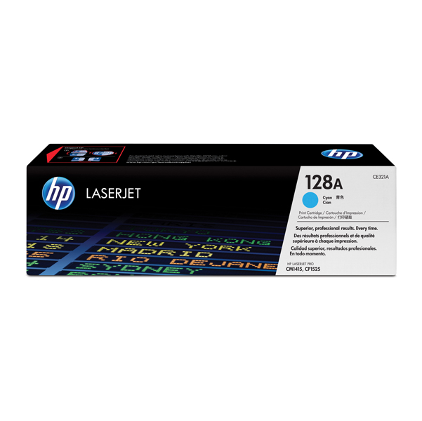 Hp - Toner originale- 128A - Ciano - CE321A - 1.300 pag 