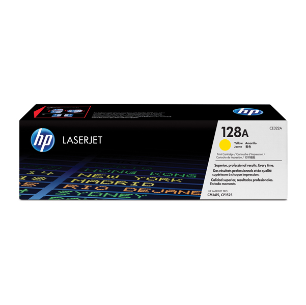  Hp - Toner originale - 128A - Giallo - CE322A - 1.300 pag 