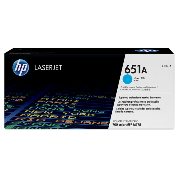  Hp - Toner originale - 651A - Ciano - CE341A - 16.000 pag 