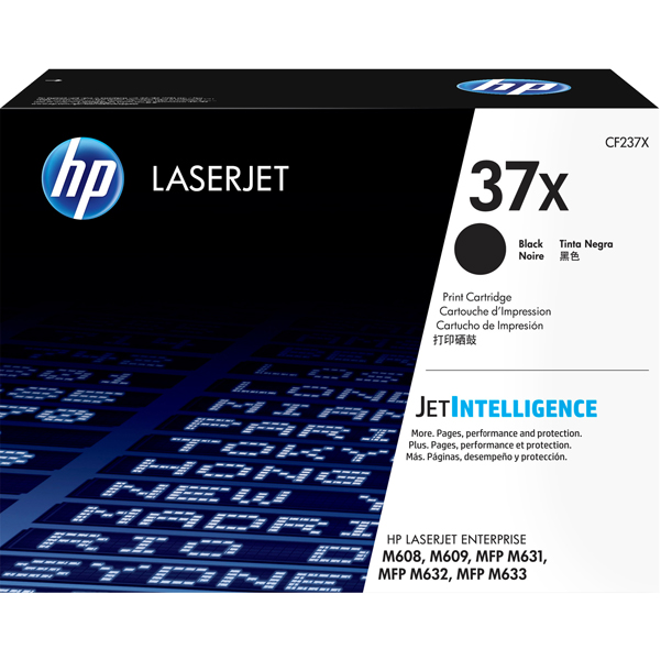  Hp - Toner originale - 37X - Nero - CF237X - 25.000 pag 