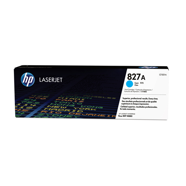  Hp - Toner originale - 827A - Ciano - CF301A - 32.000 pag 