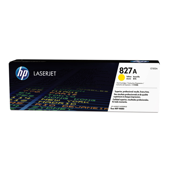  Hp - Toner originale - 827A - Giallo - CF302A - 32.000 pag 