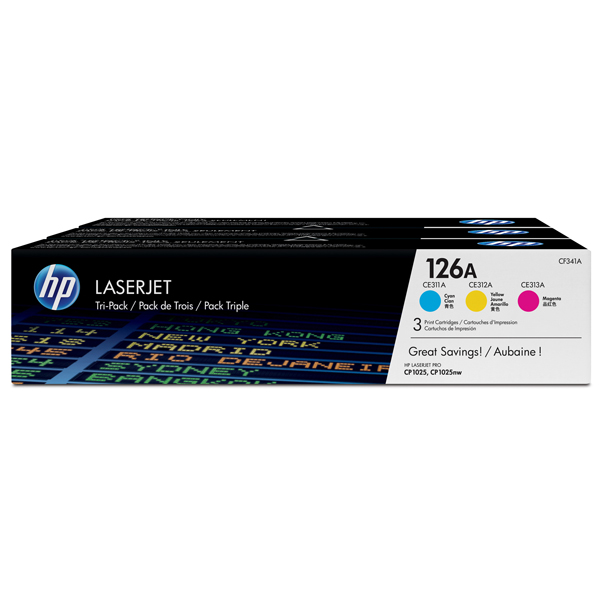  Hp - Toner originale - 126A - C/M/Y - CF341A - 1.000 pag cad 