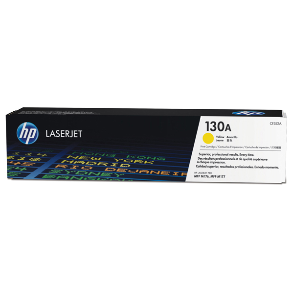  Hp - Toner originale - 130A - Giallo - CF352A - 1.000 pag 