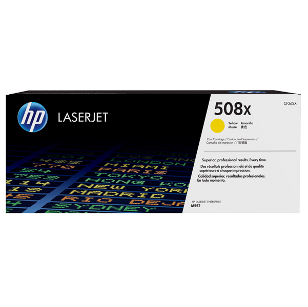  Hp - Toner originale - 508X - Giallo - CF362X - 9.500 pag 