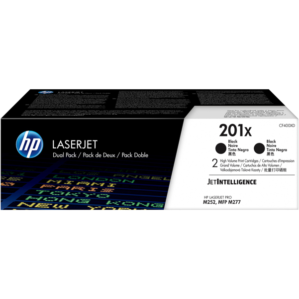  Hp - Confezione 2 Toner originale - 201X - Nero - CF400XD - 2.800 pag cad 