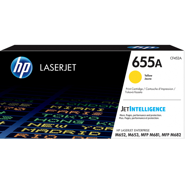  Hp - Toner originale - 655A - Giallo - CF452A - 10.500 pag 