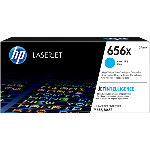  Hp - Toner originale - 656X - Ciano - CF461X - 22.000 pag 