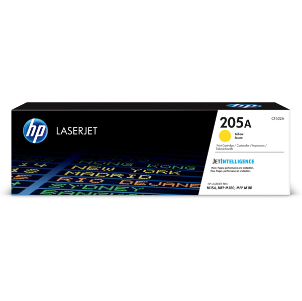  Hp - Toner originale - 205A - Giallo - CF532A - 900 pag 