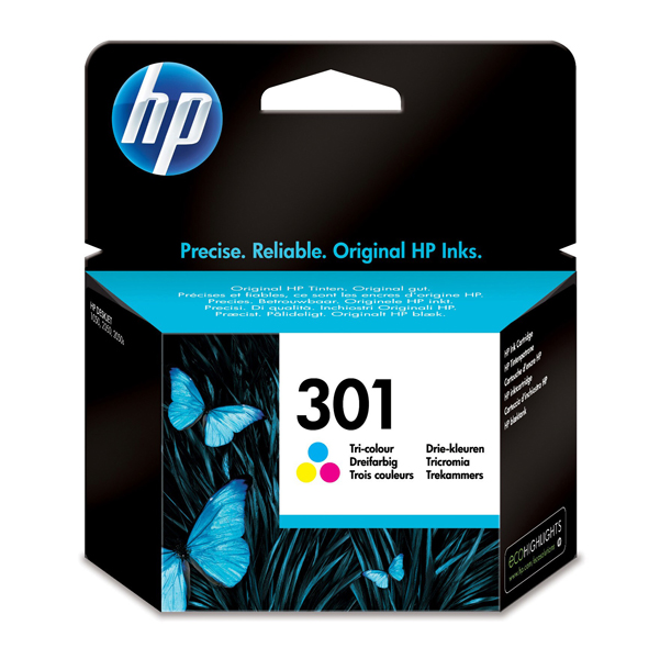  Hp - Cartuccia ink originale - 301 - C/M/Y - CH562EE - 165 pag 
