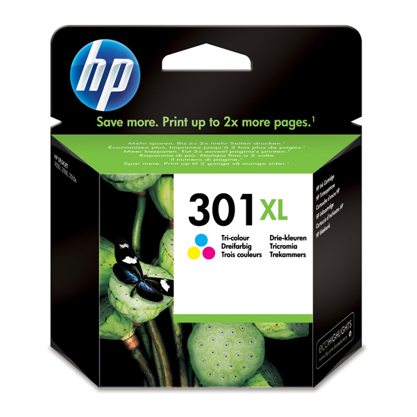  Hp - Cartuccia ink originale- 301XL - C/M/Y - CH564EE - 330 pag 