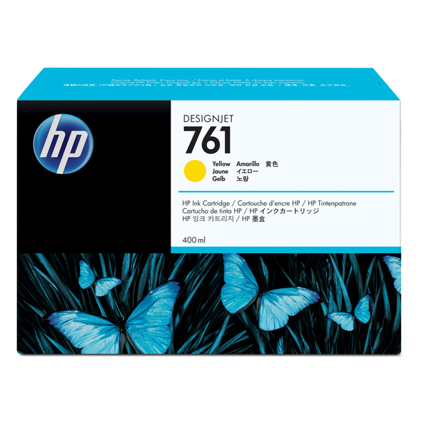  Hp - Cartuccia ink originale - 761 - Giallo - CM992A - 400ml 