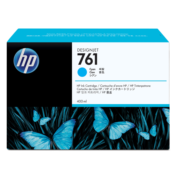  Hp - Cartuccia ink originale - 761 - Ciano - CM994A - 400ml 