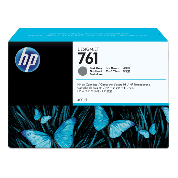  Hp - Cartuccia ink originale - 761 - Grigio scuro - CM996A - 400ml 
