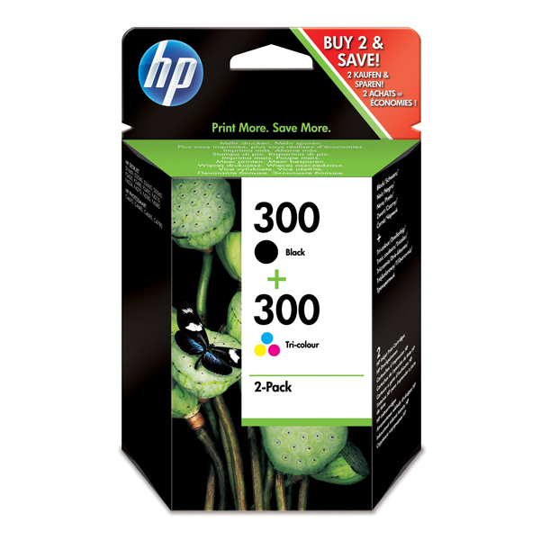  Hp - Cartuccia ink originale - 300 - C/M/Y/K - CN637EE - C/M/Y 165 pag / K 200 pag 