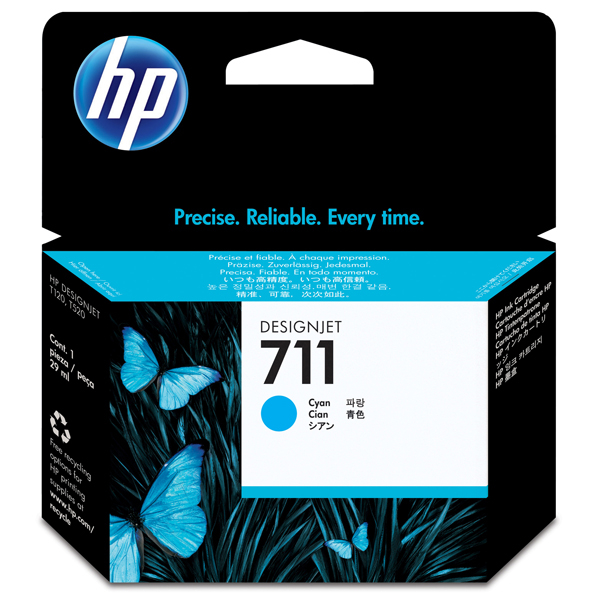  Hp - Cartuccia ink originale - 711 - Ciano - CZ130A - 29ml 