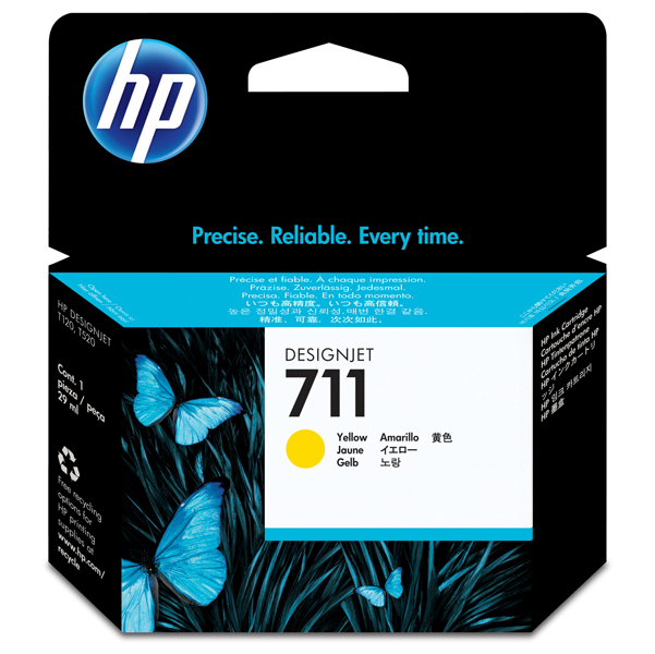  Hp - Cartuccia ink originale - 711 - Giallo - CZ132A - 29ml 