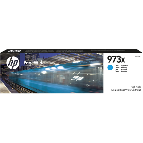  Hp - Cartuccia ink originale - 973X - Ciano - F6T81AE - 7.000 pag 
