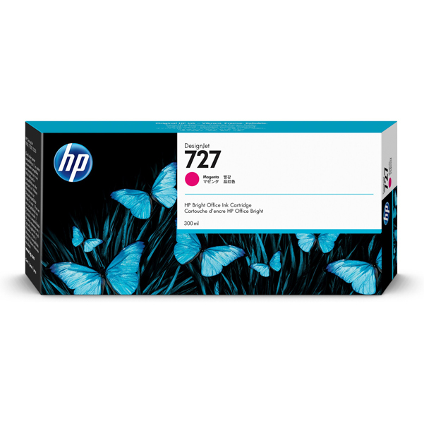  Hp - Cartuccia ink originale - 727 - Magenta - F9J77A - 300ml 