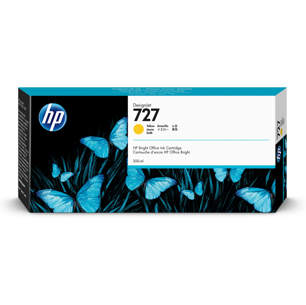  Hp - Cartuccia ink originale - 727 - Giallo - F9J78A - 300ml 