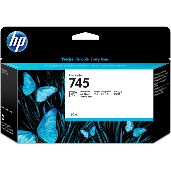  Hp - Cartuccia ink originale - 745 - Nero fotografico - F9J98A - 130ml 