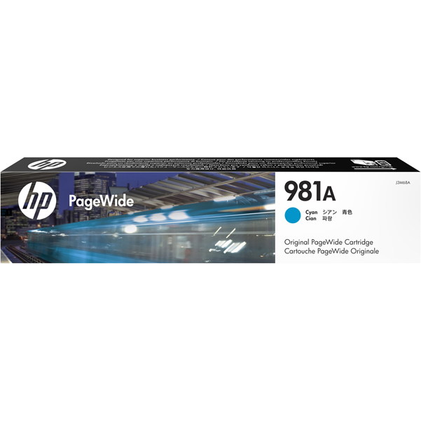  Hp - Cartuccia ink originale - 981A - Ciano - J3M68A - 6.000 pag 