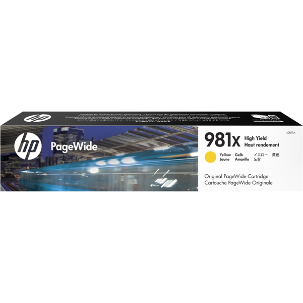  Hp - Cartuccia ink originale - 981X - Giallo - L0R11A - 10.000 pag 