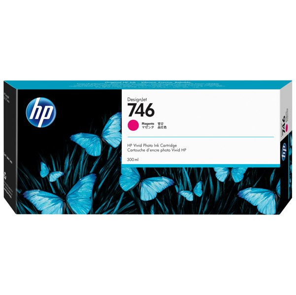  Hp - Cartuccia ink orignale - 746 - Magenta - P2V78A - 300ml 