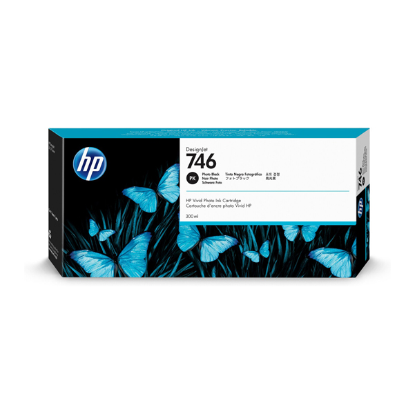 Hp - Cartuccia ink originale - 746 - Nero fotografico - P2V82A - 300ml 