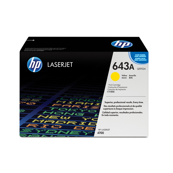  Hp - Toner originale - 643A - Giallo - Q5952A - 10.000 pag 