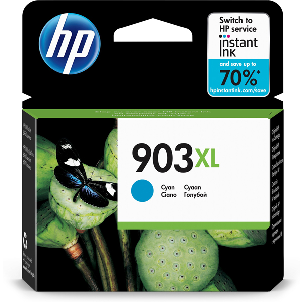  Hp - Cartuccia ink orignale - 903XL - Ciano - T6M03AE - 825 pag 