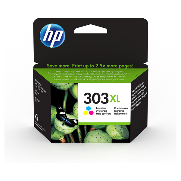  Hp - Cartuccia ink originale -303XL - C/M/Y - T6N03AE - 415 pag 